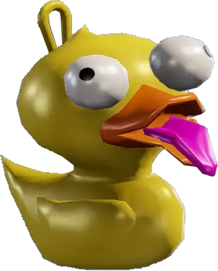 Quacked rubber duck